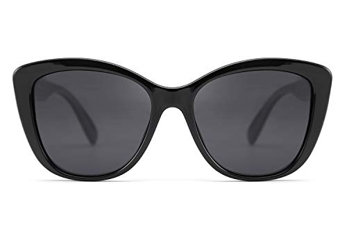 FEISEDY Gafas de sol polarizadas, estilo clásico Jackie O lentes de sol ojo de gato para mujer B2451