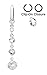 NEW STYLE Fake Belly Navel Non Clip on Clear Cz 4 prong set gems Small to Large Long dangle Ring