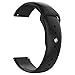 UMTELE Sport Bands Compatible with Galaxy Watch 46mm Band, Soft Silicone Breathable Sport Strap Replacement Wristband for Samsung Galaxy Watch Black