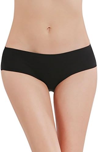 Liqqy Women's 3 Pack Cotton Lace Coverage Seamless Brief Panty Underwear