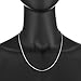 925 Sterling Silver Nickel-Free 1.6mm Snake Chain Necklace Made in Italy, 22