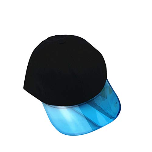 ACVIP Women's Bi-Colored Transparent Brim Baseball Cap (Black)