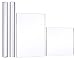 Honbay 2pcs Solid and Hollow Acrylic Clay Rollers with Square and Rectangle Acrylic Sheet Backing Boards for Shaping and Sculpting