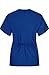 MedPro Women's Solid Medical Scrub Set Mock Wrap Top and Cargo Pants Royal Blue M