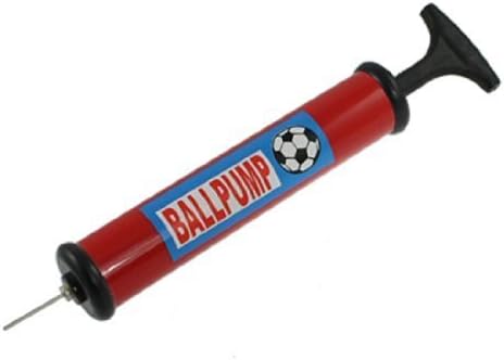 Plastic Handle Basketball Football Air Pump Inflator Black Red, Model: , Spoorting Goods Shop