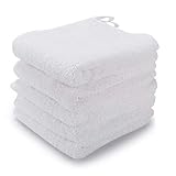 Kyapoo Bamboo Baby Washcloths Natural Towels Ultra Soft and Absorbent Reusable Wipes Perfect for Sensitive Skin Baby Shower Gift 5 Pack