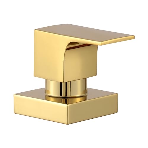 Acabamento Registro Quadrado Alavanca Dourado Brilhante Padrão Docol