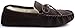 SNUGRUGS Womens Dark Brown Wool Lined Moccasin Slippers with Suede Sole.