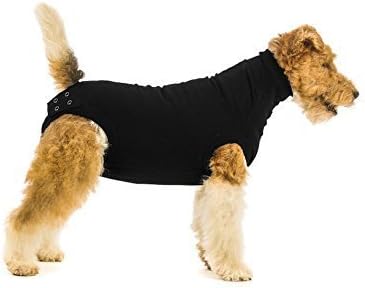 Suitical Recovery Suit for Dogs in color Black - size Small by Suitical