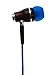 Symphonized NRG Premium Genuine Wood in-Ear Noise-isolating Headphones|Earbuds|Earphones with Microphone - Midnight Blue