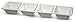 Creative Converting Party White Divided Plastic Serving Tray, 5 x 16