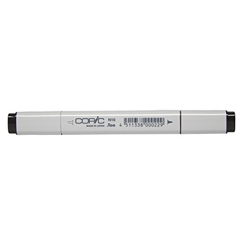 Copic Marker with Replaceable Nib, N10-Copic, Neutral Gray