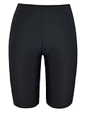 Firpearl Women's UPF50+ Sport Board Shorts Swimsuit Bottom Skinny Capris Swim Shorts