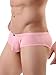 iKingsky Men's Cotton Boxer Briefs Underwear Sexy Low Rise Men Pouch Boxer Shorts (Medium, 4 Pack)