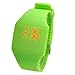 Magic Hidden Touch Screen Red LED Digital Watch Men Women Sport Cuff Wrist Watch Green