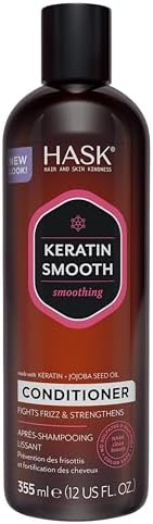 HASK Keratin Smoothing Conditioner for All Hair Types 355mL Sulfate Free view 2