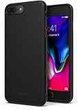 iPhone 7 Plus Case, Ringke [Slim] Snug-Fit Slender [Tailored Cutouts] Lightweight Thin Scratch Resistant Dual Coating Protective Case Superior PC Hard Cover for Apple iPhone 7 Plus - Black