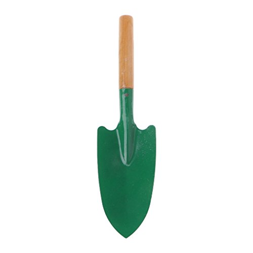 Onpiece Wooden Handle Trowel Shovel Digging Transplanter Garden Tool, 10 Inch