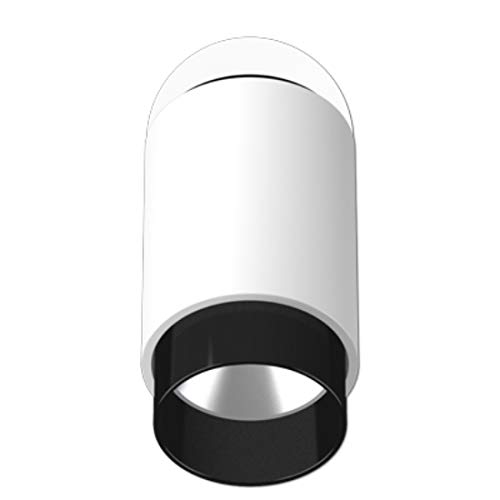 JUNG PL S1 WD05 WW SW Projector, White Alpine (White) - Black Housing (Black) - Anti-Glare Ring