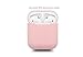 ZALUJMUS Compatible for AirPods Case Protective Silicone Cover and Skin for AirPods Charging Case 2 & 1 [Front LED not Visible] [Wireless Rechargeable](Pink)