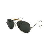 Green Lenses Military Air Force Aviator Sunglasses