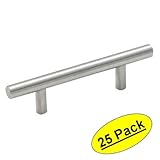 Cosmas® 305-030SN Satin Nickel Cabinet Hardware Euro Style Bar Handle Pull - 3