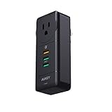 AUKEY USB Wall Charger with Rotate Plug, Quick Charge Port 3.0, and Dual AiPower Ports for Home Appliances, Phones, Tablets, and More
