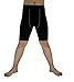 LANBAOSI Boys' Compression Shorts Youth Cool Dry Baselayer Sports Tights Athletic Elastane Legging Black