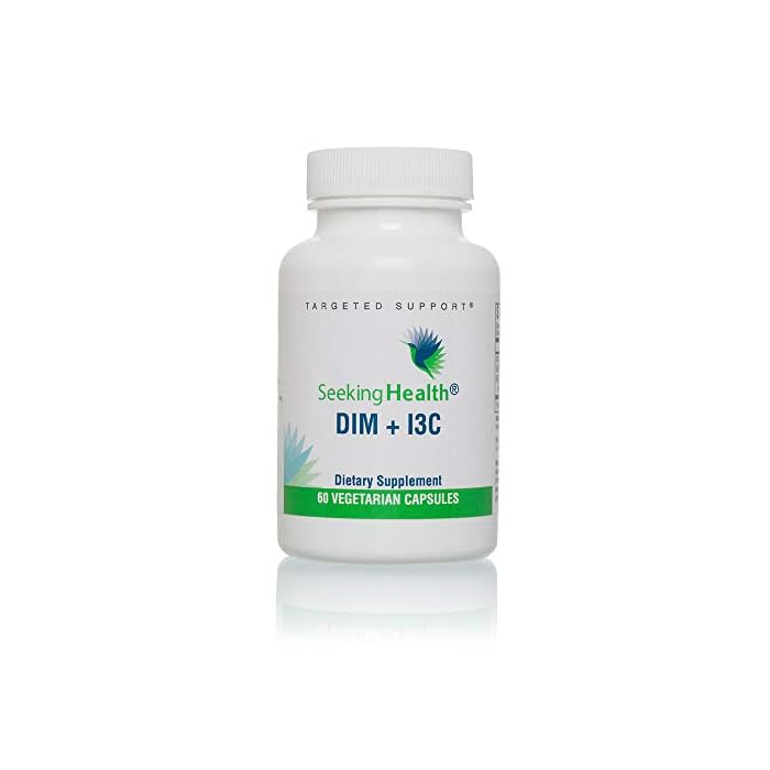 Seeking Health DIM + I3C, 400 mg Supplement, Supports Healthy Hormone Metabolism and Estrogen Balance for Women, Mood…