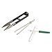 68pcs Basic Sewing Knitting & Crochet Tools Accessories, Sewing Kit with Measuring Tape, Stitch Holders, Switch Needles, Stitch Markers Ripper, Thimble, Scissor, Needle protector, Row Counter