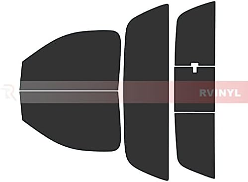RvinylWindow Tint Kit Compatible with Dodge Ram 2002-2008 (2 Door Regular Cab) - Complete Precut Kit - 20%
