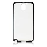 LUVVITT® CLEARVIEW Hybrid Slim Case / Back Cover with Bumper for Samsung Galaxy Note 3 (LIFETIME WARRANTY | Retail Packaging) - Clear / Black
