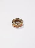 QSC 5/16-24 LHJN, 5/16-24 Steel Left Hand Jam Nut, Gold Zinc Plated