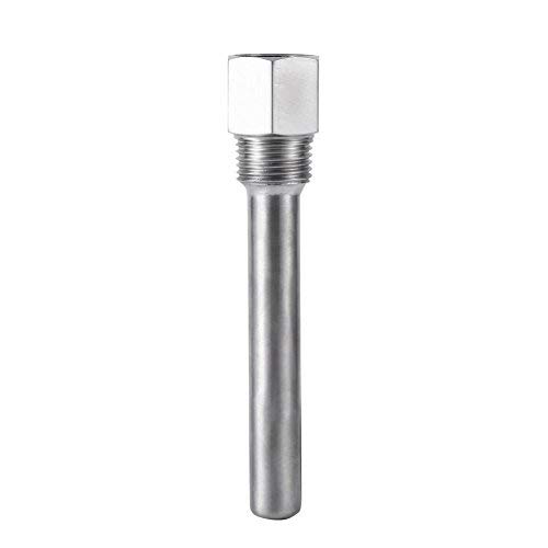 Stainless Steel Thermowell 1/2"NPT Threads for Temperature Sensors Thermowells For Temperature Instruments Thermometer