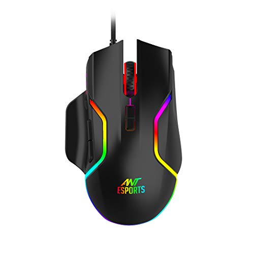 Ant Esports GM320 RGB Optical Wired Gaming Mouse | 8 Programmable Buttons | 7200 DPI