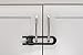 Sliding Cabinet Locks for Child Safety | Baby Proof Your Kitchen, Bathroom, and Storage Doors | Childproof Safety Locks for Knobs and Handles | Easy Install (4 Pack, Black)