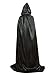 Fakeface Adults Halloween Costume Cloak With Hood Vampire Witch Cape Wizard Robes Long Satin Christmas Party Cosplay Costume Dress Up Props