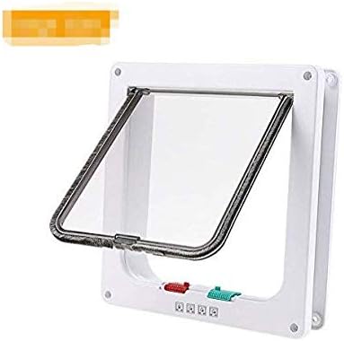 MFEI Large Cat Flap Cat Flap Pet Door,Energy Efficient, Extreme Weather Pet Door, Easy Install, Insulating, Weather Proof, 4 Flap system Large Size