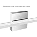 YHTlaeh Vanity Light 12W 19.88inches LED 4000K Natural White Acrylic Chrome Rectangle Tube for Bathroom Vanity Light Bedroom