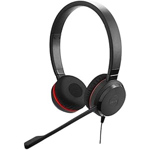 Jabra Evolve 30 MS Stereo Headset – Microsoft-gecertificeerde Koptelefoon voor VoIP-softphones met Passive Noise…