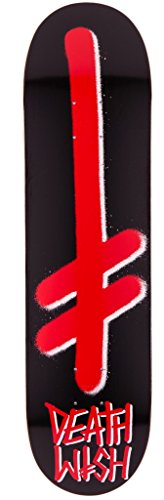 DeathwishSkateboard Deck Gang Logo Black/Red 8.5"
