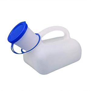 Kbsin212 Draagbaar noodtoilet, 1000 ml, voor op reis, op de camping, draagbaar, kunststof met handgreep, gemakkelijk te…