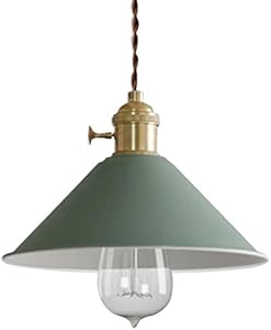 RUNNUP Vintage Ceiling Lighting Araña Lámpara colgante Metal verde para