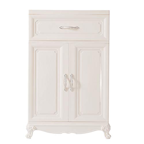 Nafenai Plastic Wardrobe Closet with Door and Drawer,Small Armoire for Kids Clothes/Toys with Hanging Rod,Baby Wardrobe Organizer for Bedroom,Play Room,Nursery Storage Dresser,Ivory White