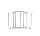 Dreambaby Chelsea Auto Close Security Gate in White with Extensions
