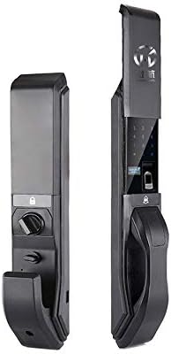 HXYL Electronic Smart Door Lock, Keyless Entry Fingerprint Lock Password Swipe,Safe Entrance Lock,Black