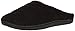 Dearfoams Women's Quilted Microfiber Terry Clog Slipper, Black, Medium/7-8 M US