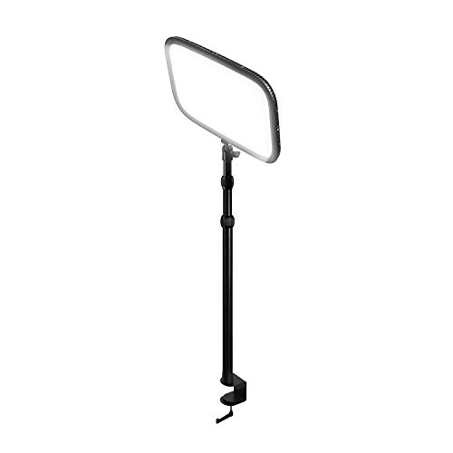Elgato Key Light, professional studio LED panel with 2800 lumens, color adjustable, app-enabled, for Mac/Windows/iPhone/Android, metal desk mount
