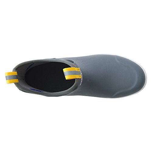 XTRATUF Performance Series 6" Men’s Full Rubber Ankle Deck Boots, Gray & Yellow (22735) - Thumbnail 5