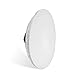 PhotoSEL Beauty Dish Reflector, 16-Inch, White Interior, Bowens S-Type Mount, Studio Lighting Flash Light, FRB40